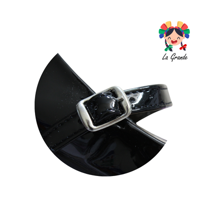 1723 MODA LINDA Negro Charol Balerina para Niña