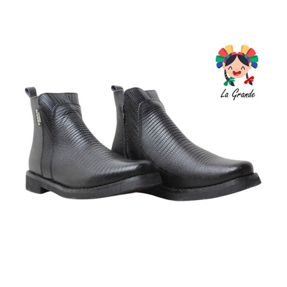 215 NOOKIE TOWN Negro Armadillo Flother Bota Casual para Caballero