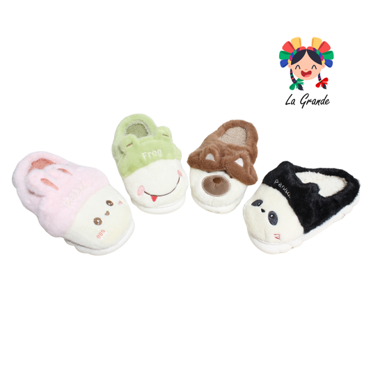 SJT-00050 MT Multicolor Animalitos Pantufla Afelpada para Niña y Niño