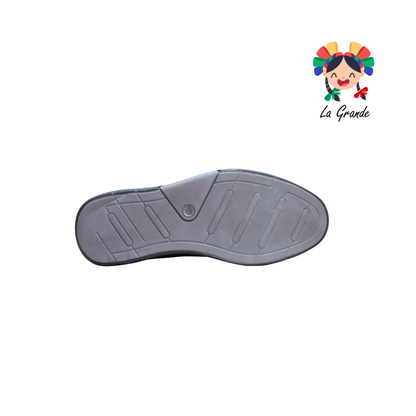 2118 CUSTOM Ngo Gris Atanado Zapato Casual para Caballero
