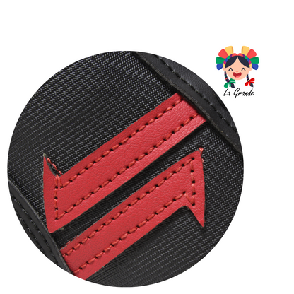 218 LUCHO Negro Sint Tenis Casual de Agujeta para Niño