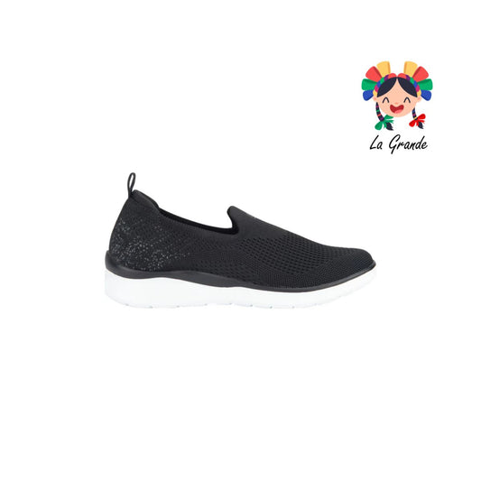 125607 FLEXI Negro Tenis Deportivo para Dama