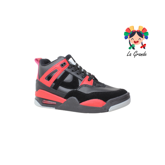010897 PANAM Negro Rojo Tenis Casual para Dama y Joven Original