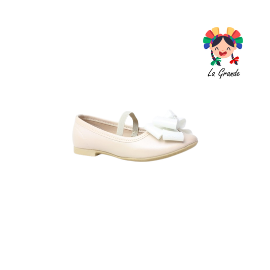 2200 KAROLINE Platina Sintético Balerina Casual para Niña