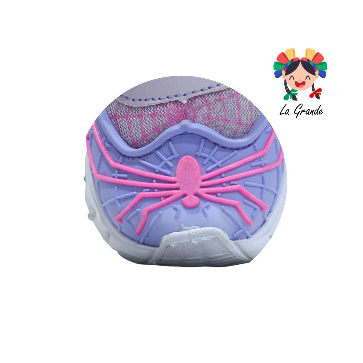 22017 ROJO ARANDANO Lila Rosa Tenis Casual con Luz Led para Bebé