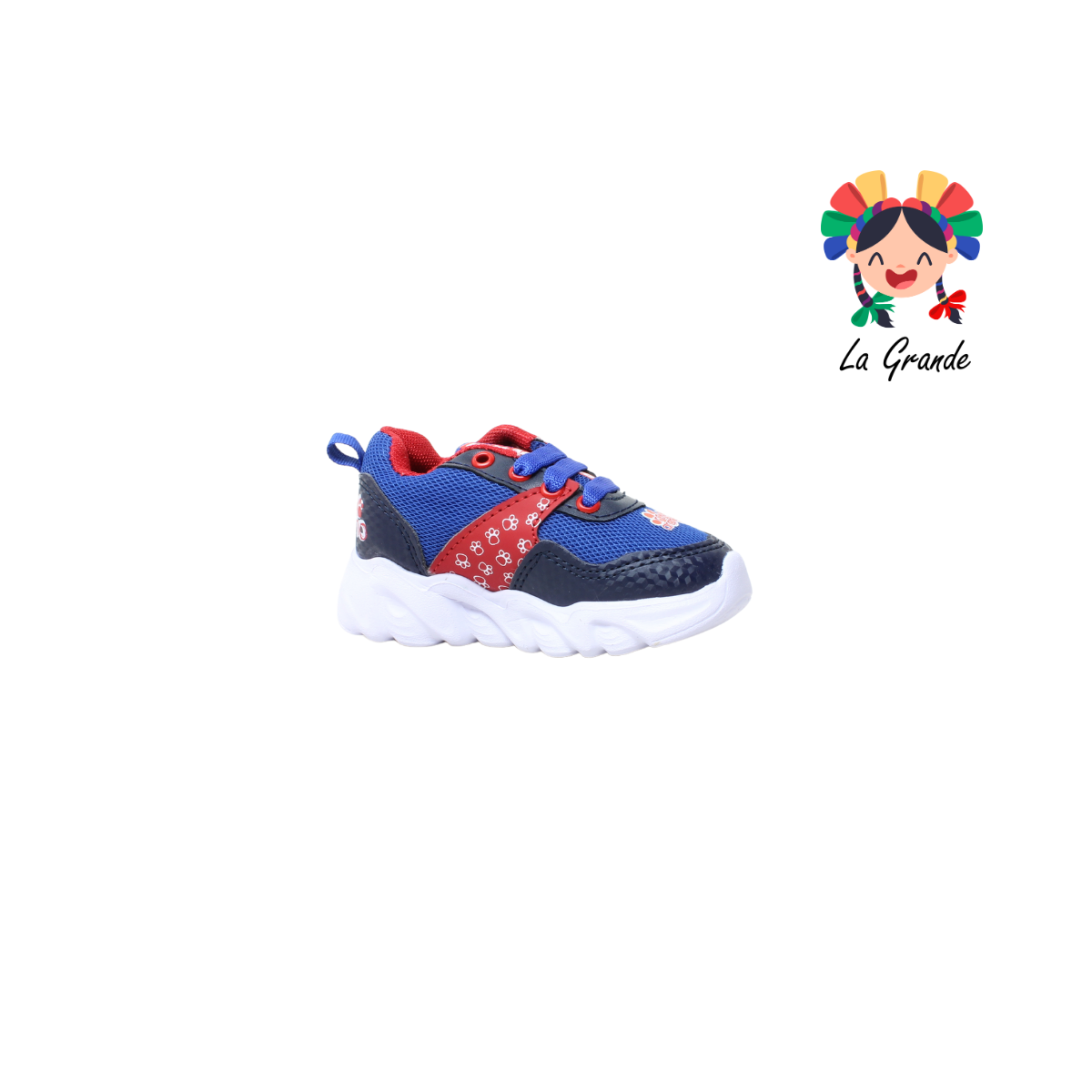 22023 BLUI ROJO ARANDANO Rey Mno Rojo Tenis Casual con Luz Led para Bebé