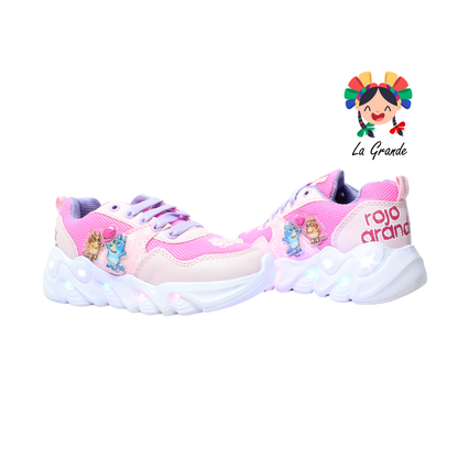 22023 BLUI ROJO ARANDANO Rosa Lila Sint Tenis con Luces para Niña
