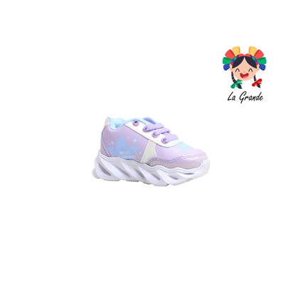 22024 HUNTR ROJO ARANDANO Lila Cielo Sintético Tenis Casual con Luces para Bebé
