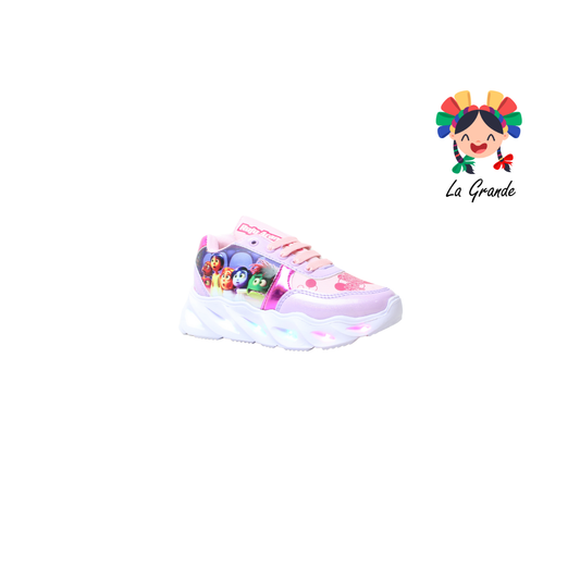 22024 ROJO ARANDANO Intensam Rosa Fiusha Sint Tenis con Luces para Niña