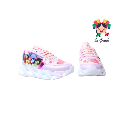 22024 ROJO ARANDANO Intensam Rosa Fiusha Sint Tenis con Luces para Niña