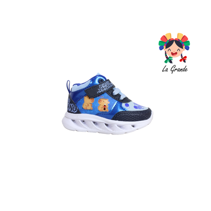22030 CAPI ROJO ARANDANO Mno Cielo Rey Tenis Casual con Luces Recargables para Bebé