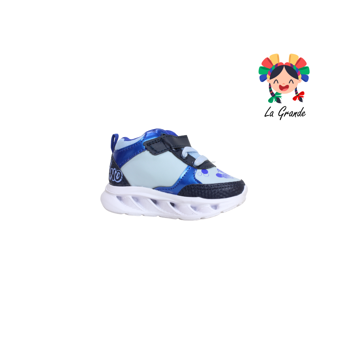 22030 CAPI ROJO ARANDANO Mno Cielo Rey Tenis Casual con Luces Recargables para Bebé