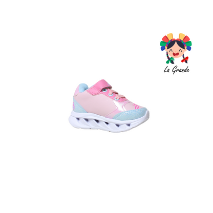 22029 KOALA ROJO ARANDANO Rosa Cielo Tenis Casual con Luces Led para Bebé