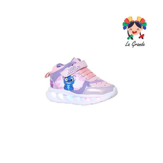 22030 KOALA ROJO ARANDANO Lila Rosa Tenis Casual con Luces para Bebé