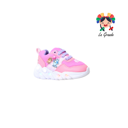 22023 BLUI ROJO ARANDANO Rosa Lila Sint Tenis Casual con Luz Led para Bebé y Niña
