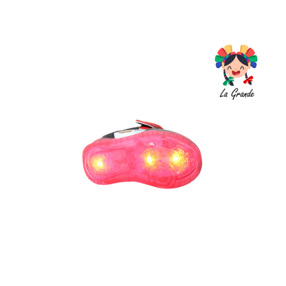 22031 CAPI ROJO ARANDANO Bco Ngo Rojo Tenis Casual con Luces para Niño