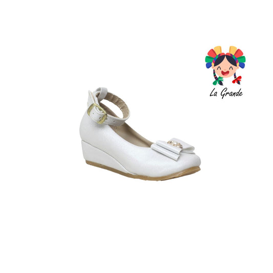 221 ALE REYNA Salma Blanco Sint Zapatilla Casual para  Niña