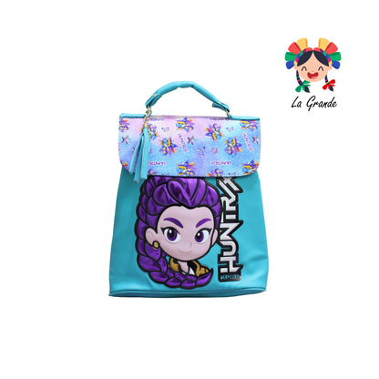 018 Guerrera LUCCIANA Mochila Casual Cuadrada En Color Vde/Agua Para Niña y Dama