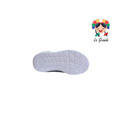 746 APT Blanco Gris Napa Tenis Casual para Niña y Niño