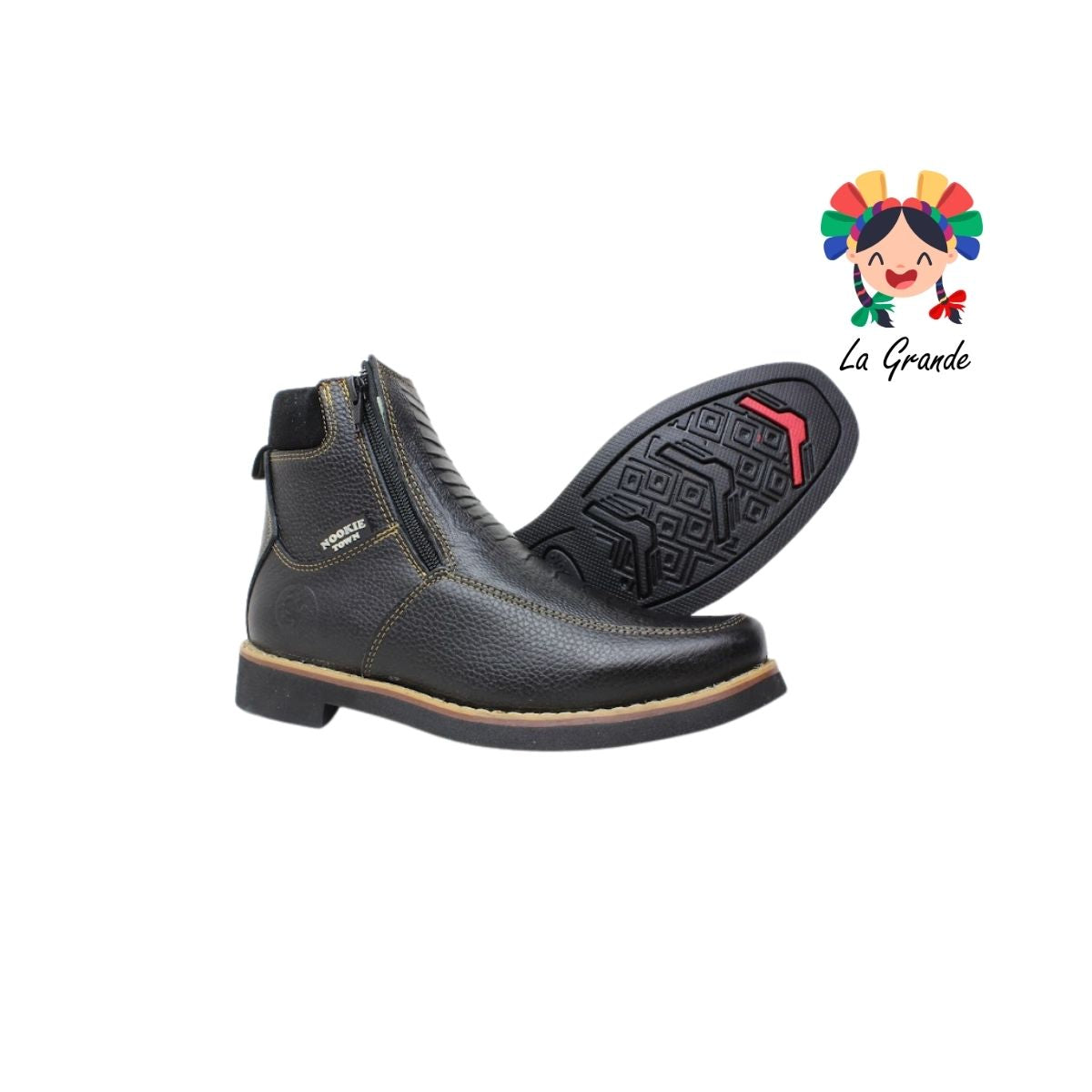 225 NOOKIE TOWN Negro Piel Bota tipo Vaquera para Caballero