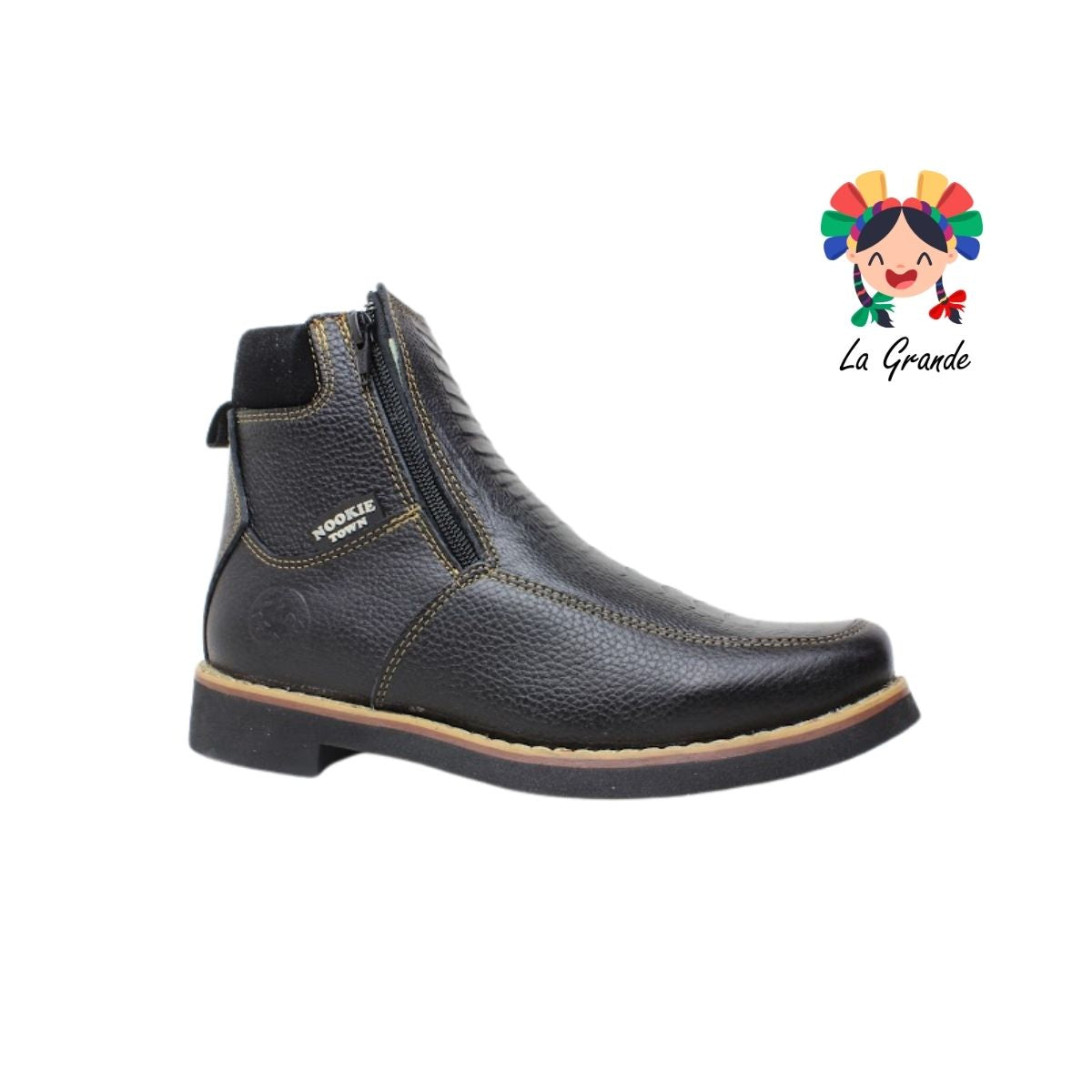 225 NOOKIE TOWN Negro Piel Bota tipo Vaquera para Caballero