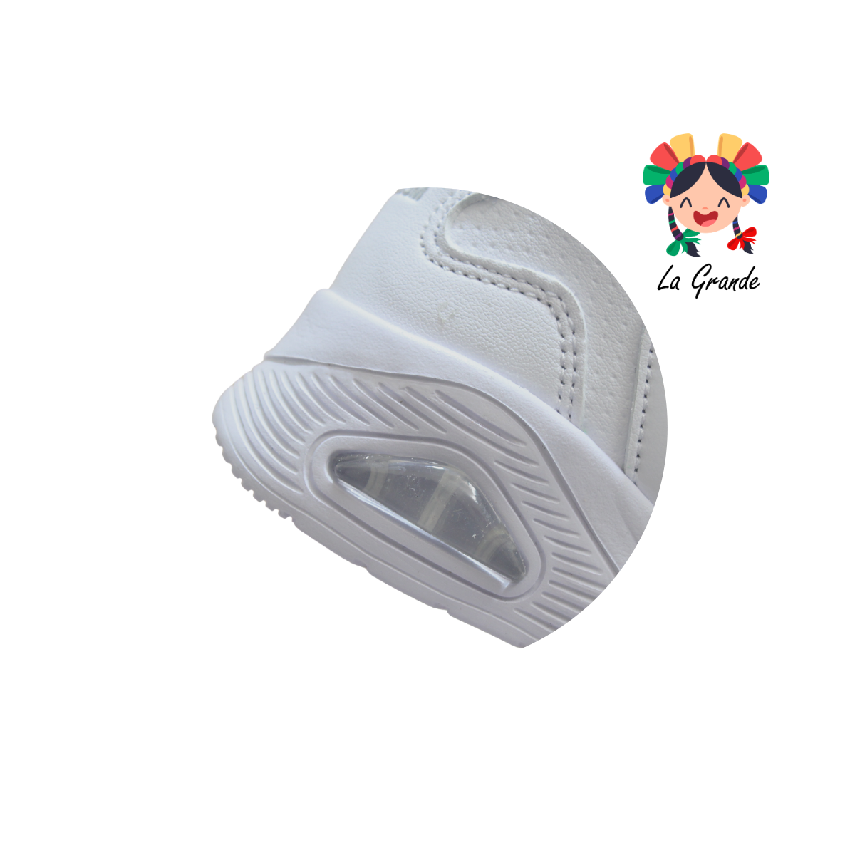 746 APT Blanco Gris Napa Tenis Casual para Niña y Niño