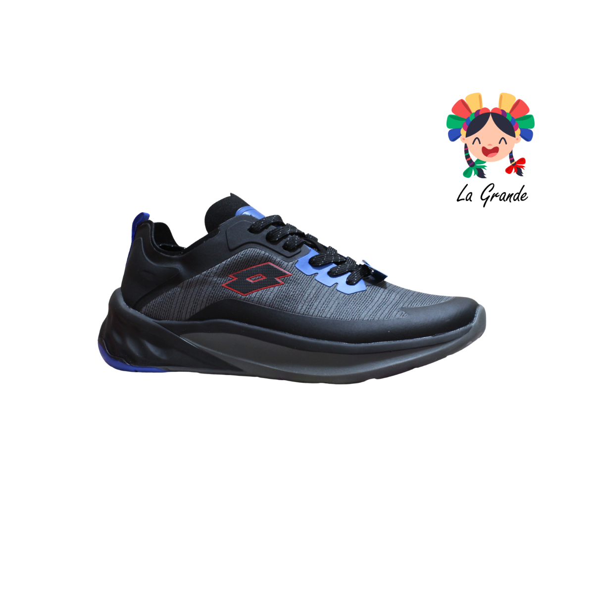 0H477014 LOTTO Gris Negro Tenis Deportivo para Caballero
