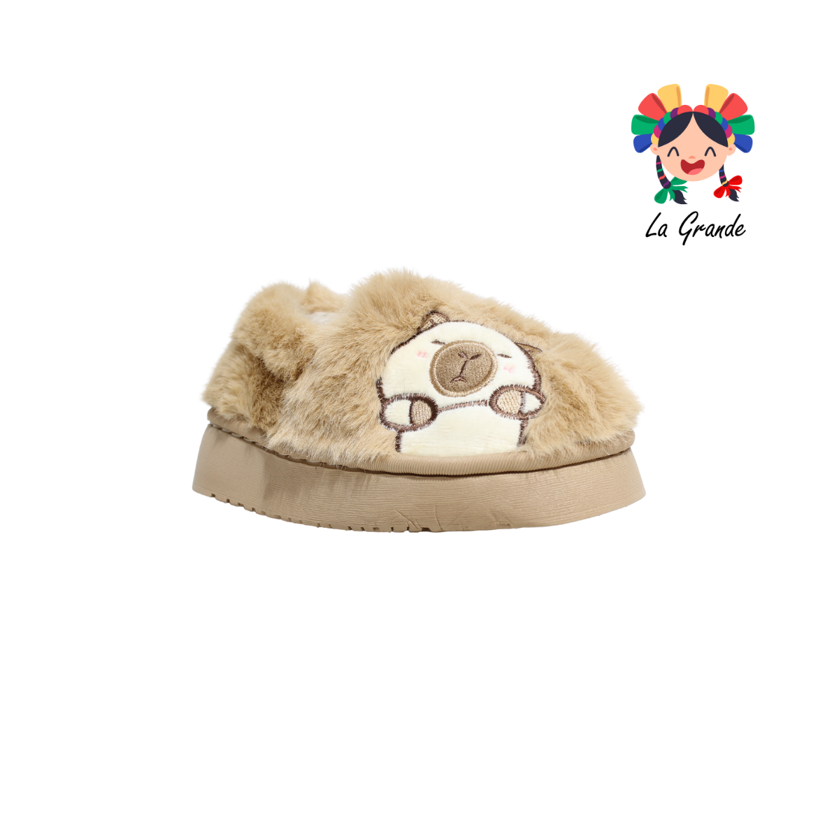 ZJM-00161 MT Multicolor Kapi Pantufla Afelpada para Niña y Niño