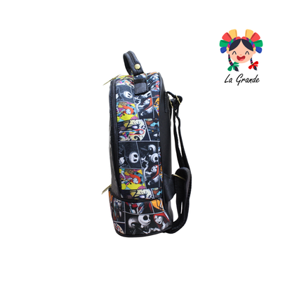 016 Pareja LUCCIANA Mochila Casual En Color Ngo/Bco/Vde Para Dama