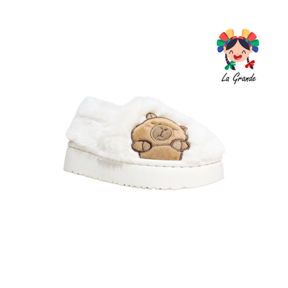 ZJM-00161 MT Multicolor Kapi Pantufla Afelpada para Niña y Niño