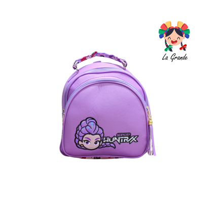 037 Guerreras LUCCIANA Mochila Casual Animada En Color Mdo/Lila para Niña y Dama
