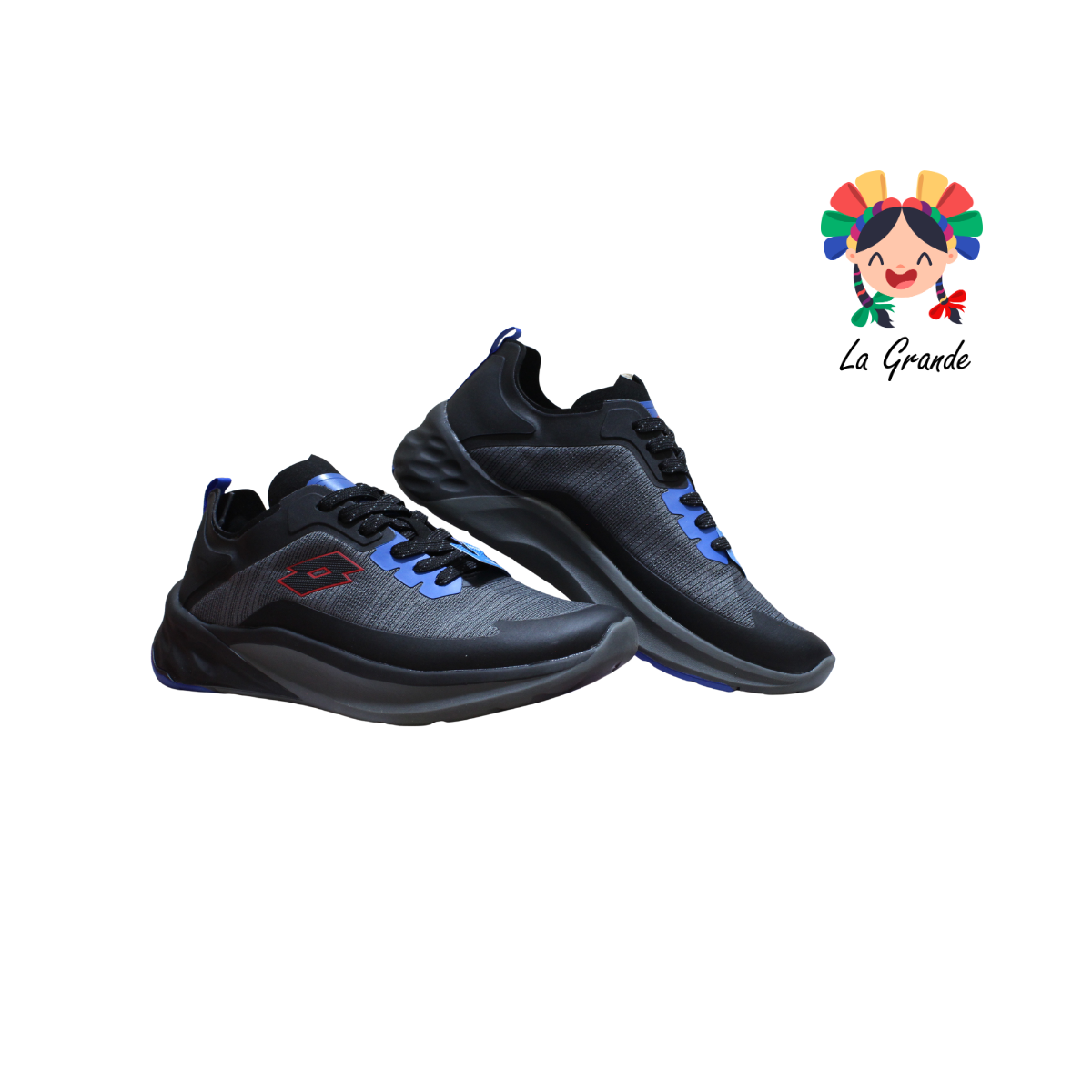 0H477014 LOTTO Gris Negro Tenis Deportivo para Caballero