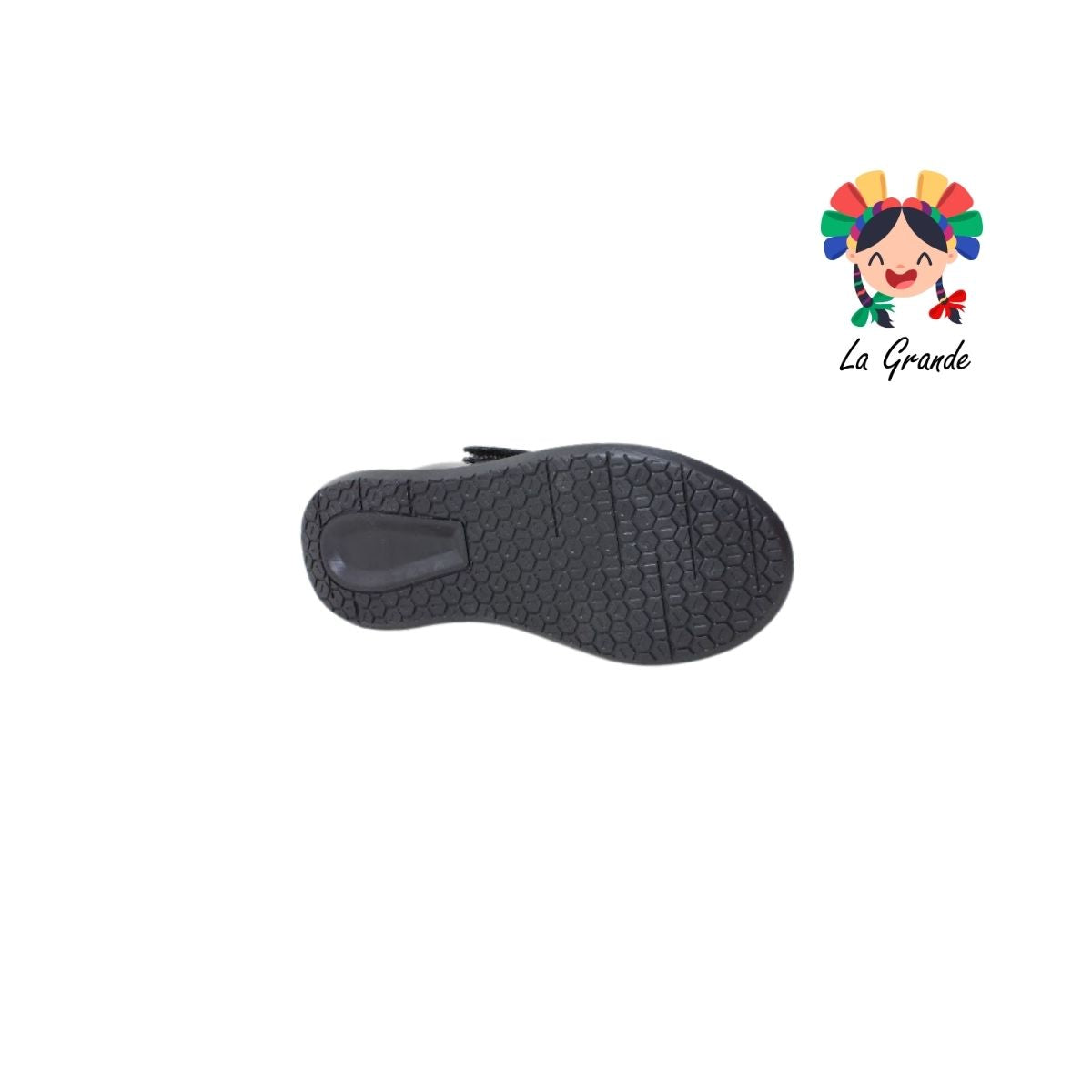 2296 DOMINIQ Negro Charol Zapato Escolar para Niña