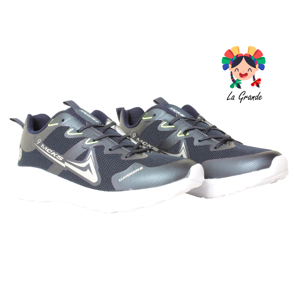 229 MAYCKERS Marino Neon Tenis Deportivo para Caballero