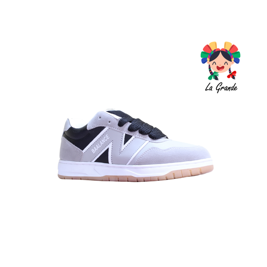 420 ROJO ARANDANO Gris Negro Tenis Casual para Niña, Niño, Dama, Joven y Caballero