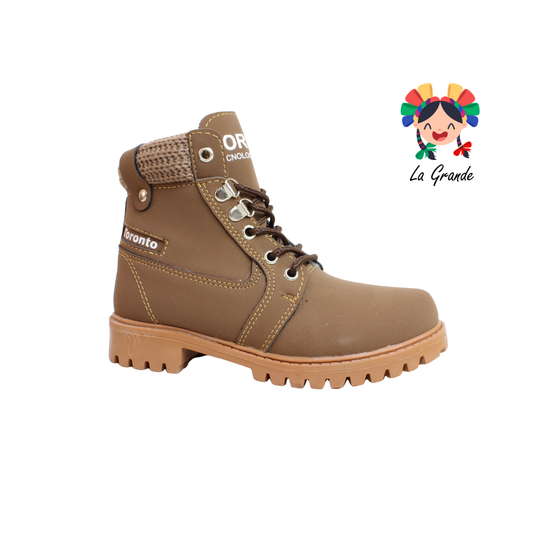 1150 TORONTO Camel Sueter Nobuck Bota Casual Montaña para Dama