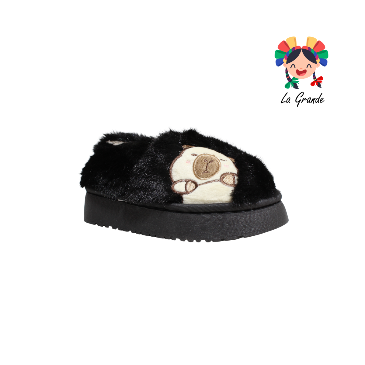 ZJM-00161 MT Multicolor Kapi Pantufla Afelpada para Niña y Niño