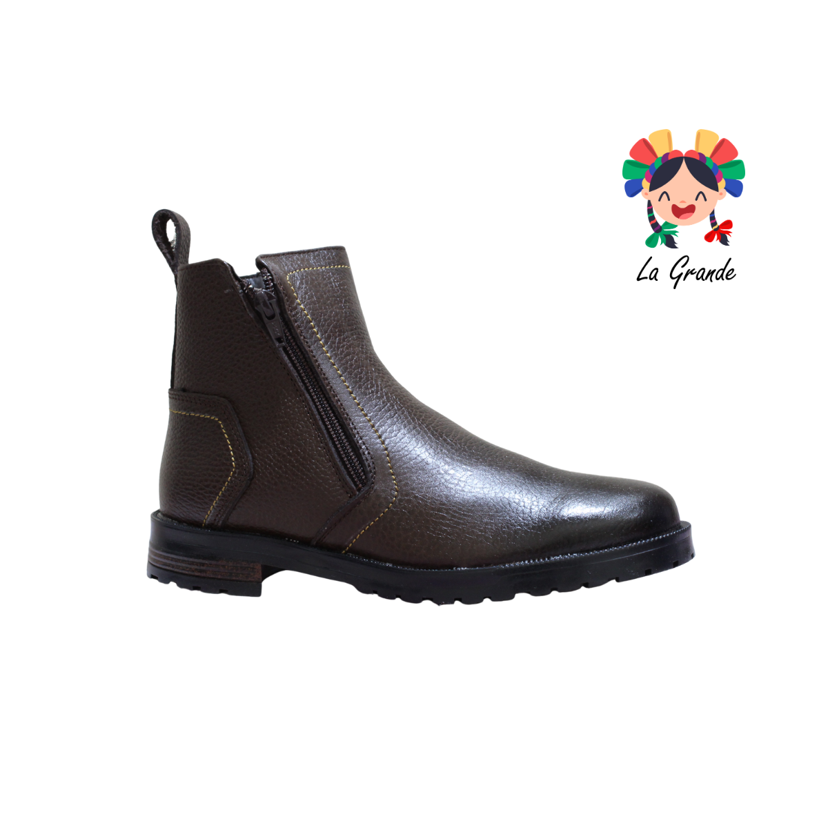 710-Q NOOKIE TOWN Cafe Flother Piel Bota tipo Vaquera para Caballero