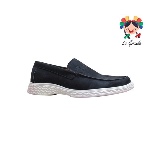 105 HURT Negro Zapato Mocasín Casual para Caballero