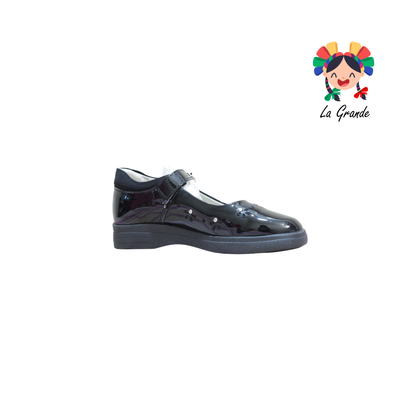 2730 MIA Negro Charol Zapato Escolar para Niña