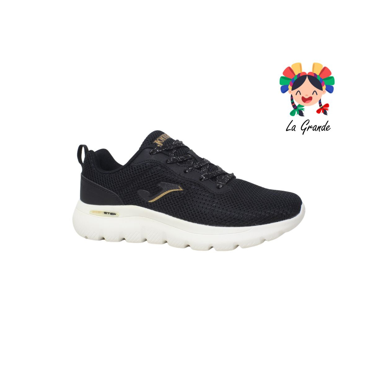 2301 INFINITE LADY JOMA Negro Textil Tenis Running para Dama y Joven