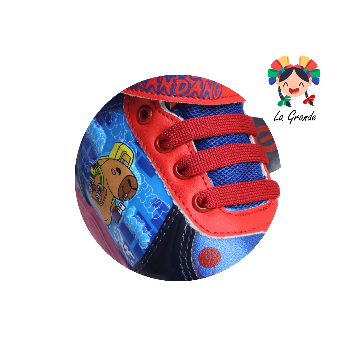 23031 CAPI ROJO ARANDANO Marino Rojo Tenis Casual con Luces Recargables para Niño