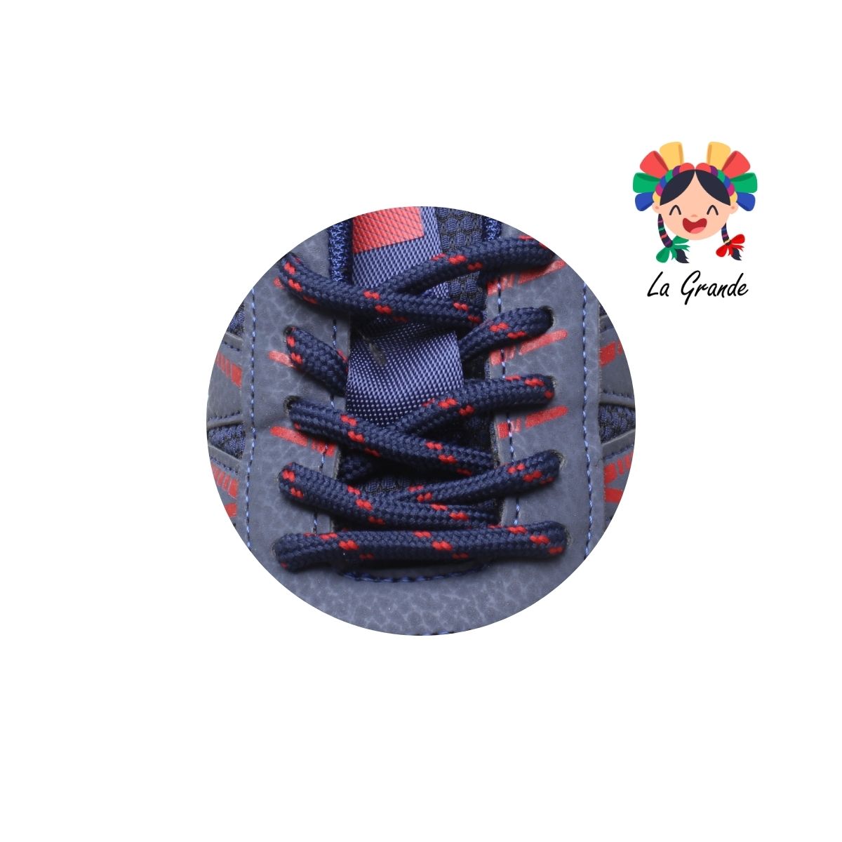 2307A-2B FOSUM Azul Rojo Tenis Deportivo para Dama, Joven y Caballero