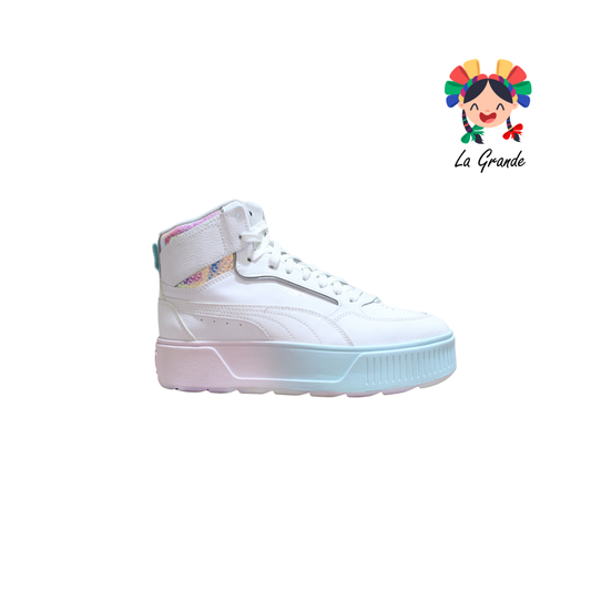 2302 KARMEN PM Blanco Tornasol Tenis Con Plataforma Importado Original para Dama