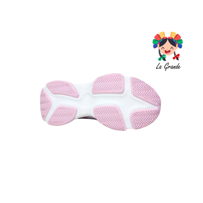 301 H-GROSS Bco Lila Rosa Tenis Deportivo para Dama