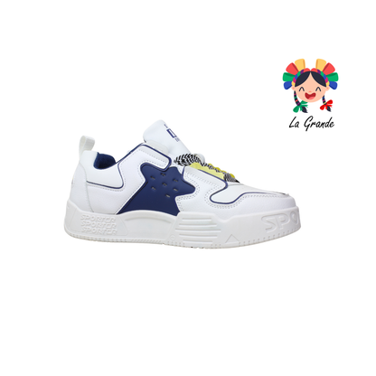 2316A-1C FOSUM Blanco Marino Sint Tenis Casual para Dama