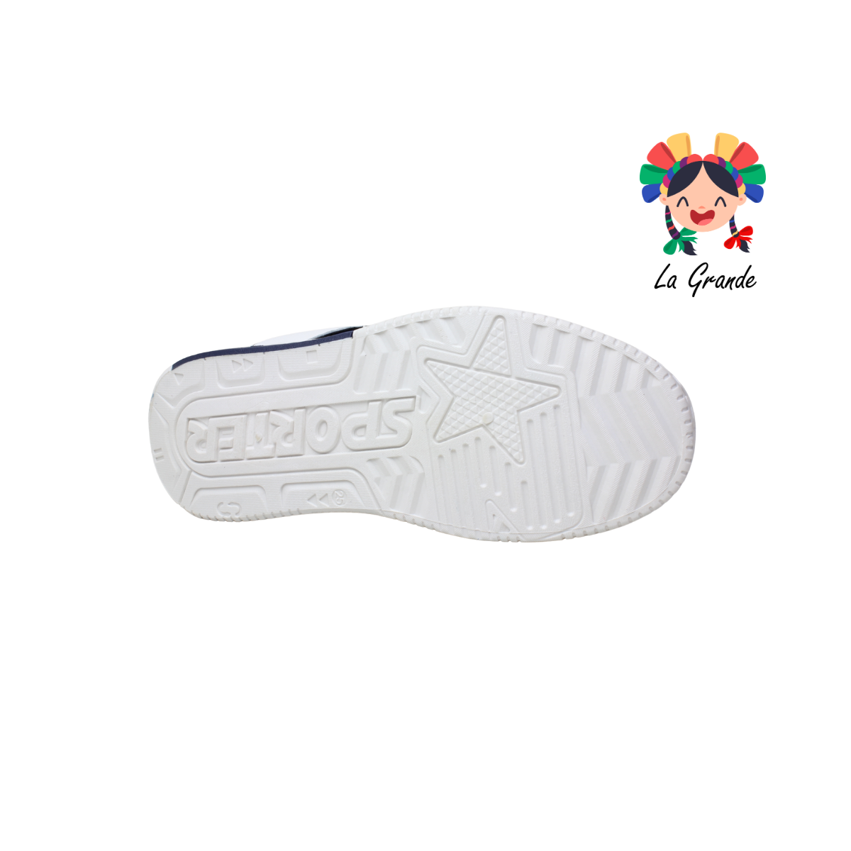 2316A-1C FOSUM Blanco Marino Sint Tenis Casual para Dama