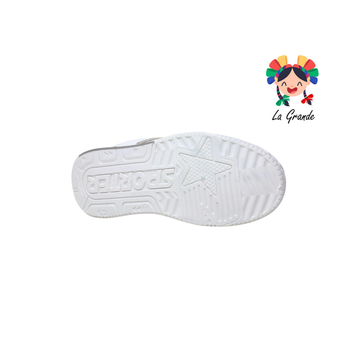 2316A-1F FOSUM Gris Blanco Sint Tenis Casual para Dama
