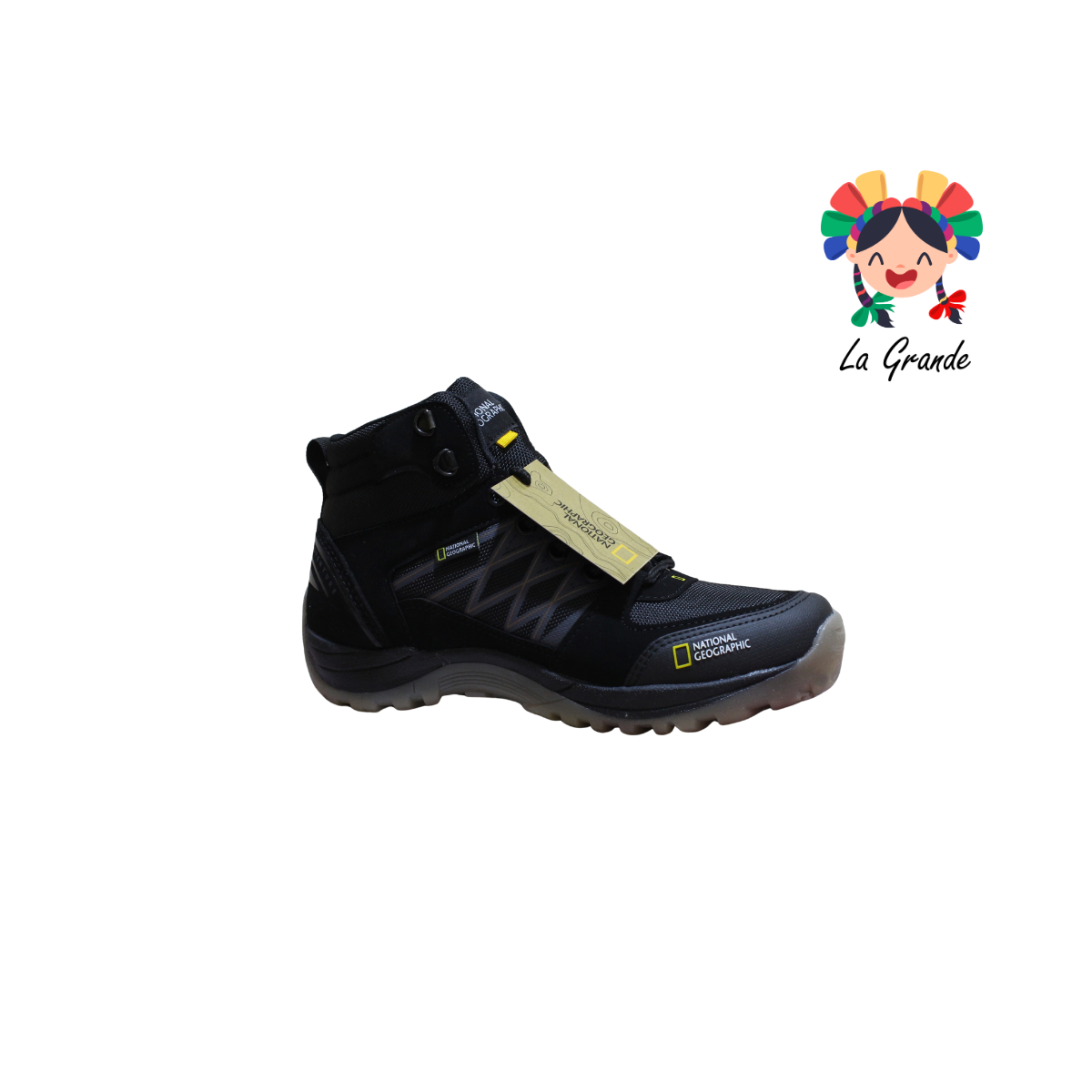 6080 NATIONAL GEOGRAPHIC Negro Camel Bota de Montaña para Caballero
