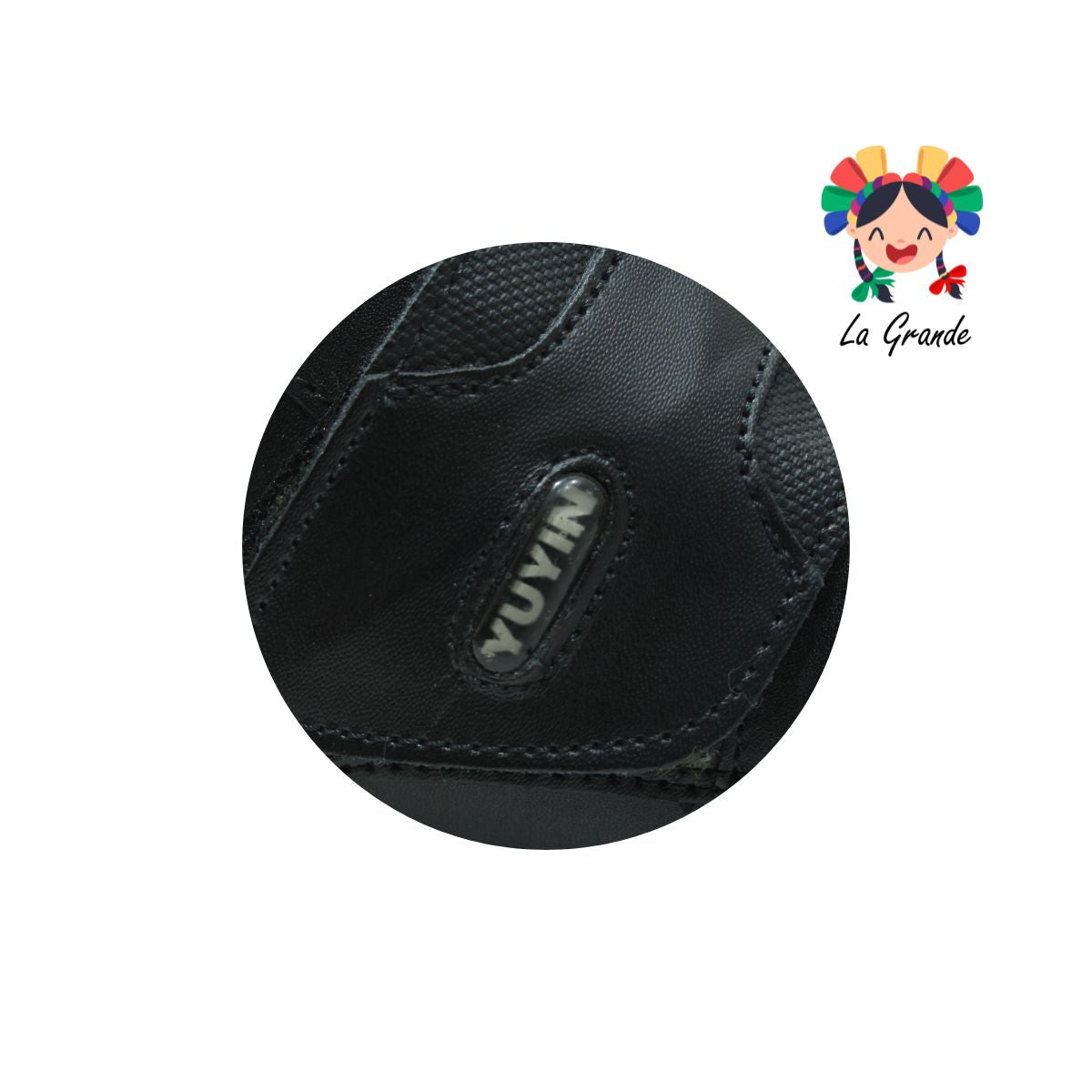 23302 YUYIN Negro Piel Zapato Escolar para Joven